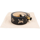 Louis Vuitton Noir Leather Monogram Giant Reverse Bags Strap