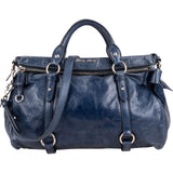 Miu Miu Vitello Lux Leather Bow Satchel Handbag