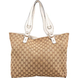 Gucci Monogram GG Canvas Abbey Horsebit Tote Shoulder Bag