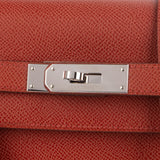 Hermès Epsom Leather Kelly Palladium 35 Sellier Handbag