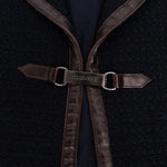 [🔄️B12 / F12] Chanel Multicolor Tweed Skirt with Leather Trim Suit - vintageandkickz