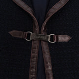 [🔄️B12 / F12] Chanel Multicolor Tweed Skirt with Leather Trim Suit - vintageandkickz