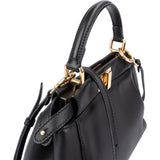 Fendi Black Leather Peekaboo Small Handbag