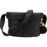 Chanel Quilted Lambskin Tassel Vanity Case Crossbody Bag