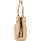 Coach Pebbled Leather Edie Shoulder Bag