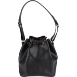 Louis Vuitton Noir Epi Leather Sac Noé Petit Shoulder Bag