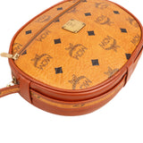 MCM Monogram Visetos Oval Crossbody Bag