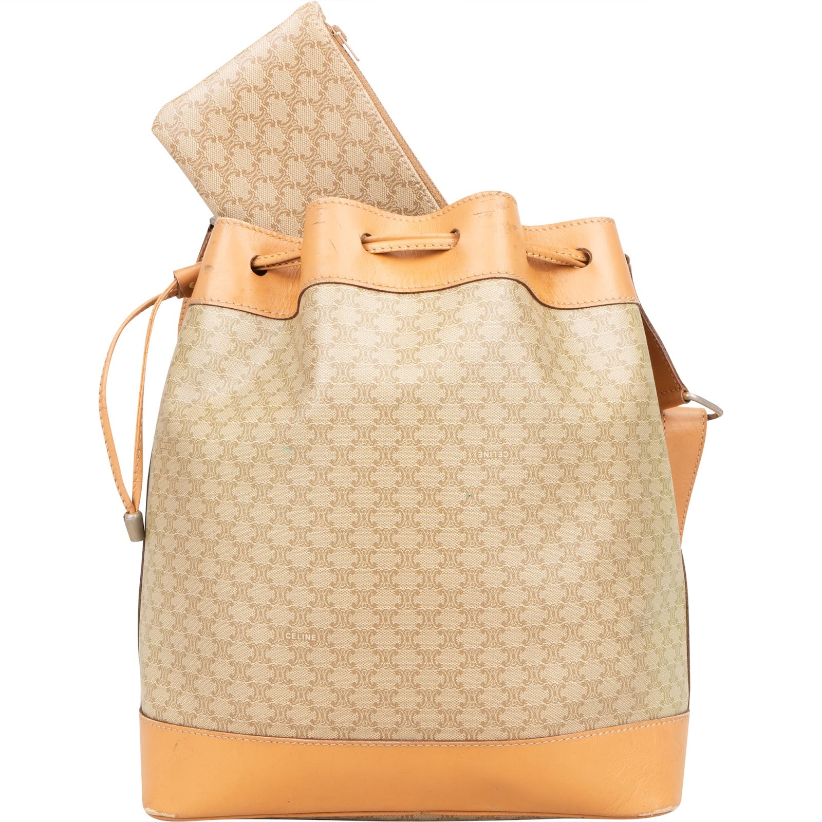 Celine Macadam Monogram Bucket Shoulder Bag - vintageandkickz