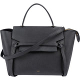 Céline Black Grained Calfskin Belt Handbag