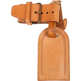 [🔄️B21 / F26] Louis Vuitton Vachetta Leather Luggage Tag - vintageandkickz
