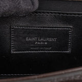 Saint Laurent Croc-Embossed Leather Kate Tassel Chain Crossbody Bag