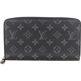 Louis Vuitton Monogram Eclipse Canvas Zippy Organizer Wallet