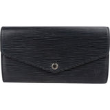 Louis Vuitton Noir Epi Leather Sarah Wallet