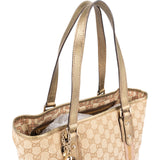 Gucci Monogram GG Canvas Jolicoeur Tote Shoulder Bag