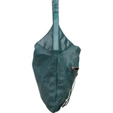 Balenciaga Petrol Leather Motorcycle Courier Tote Shoulder Bag