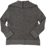 Christian Dior Wool Houndstooth Knit Button Up Collar Longsleeve Sweater (FR 36 / DE 34)