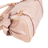 Miu Miu Vitello Lux Leather Bow Small Satchel Handbag