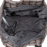 Chanel Dark Brown Monogram New Travel Line Small Tote Shoulder Bag