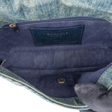 Chanel Denim Camellia Single Flap Crossbody Bag