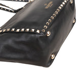 Valentino Garavani Leather Rockstud Small Tote Shopper Handbag