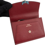 Cartier Bordeaux Leather Compact Wallet