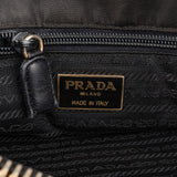 Prada Leather and Nylon Chain Tote Shoulder Bag
