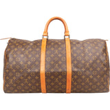 Louis Vuitton Monogram Canvas Keepall 55 Travel Bag