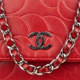 [🔄️B20 / F45] Chanel Camellia Embossed Leather Wallet on Chain Crossbody Bag - vintageandkickz