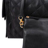 Chanel 25 Caviar Leather CC Drawstring Shoulder Bag