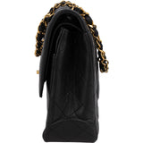 Chanel Quilted Lambskin 24K Gold Double Flap Shoulder Bag