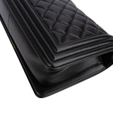 Chanel Quilted Lambskin Medium Boy Single Flap Crossbody Bag