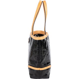 Coach Monogram Patent Leather Signature Embossed Handbag