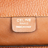 Celine Grained Leather Double Ring Clasp Briefcase Crossbody Handbag
