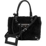 Balenciaga Shearling & Suede Mini Classic City Handbag