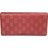 Gucci Metallic Guccissima Leather Lovely Heart Continental Wallet