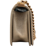 Chanel Caviar Leather Medium Boy Shoulder Bag