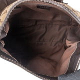Gucci Monogram GG Canvas Sherry Line Web Stripe Hobo Shoulder Bag