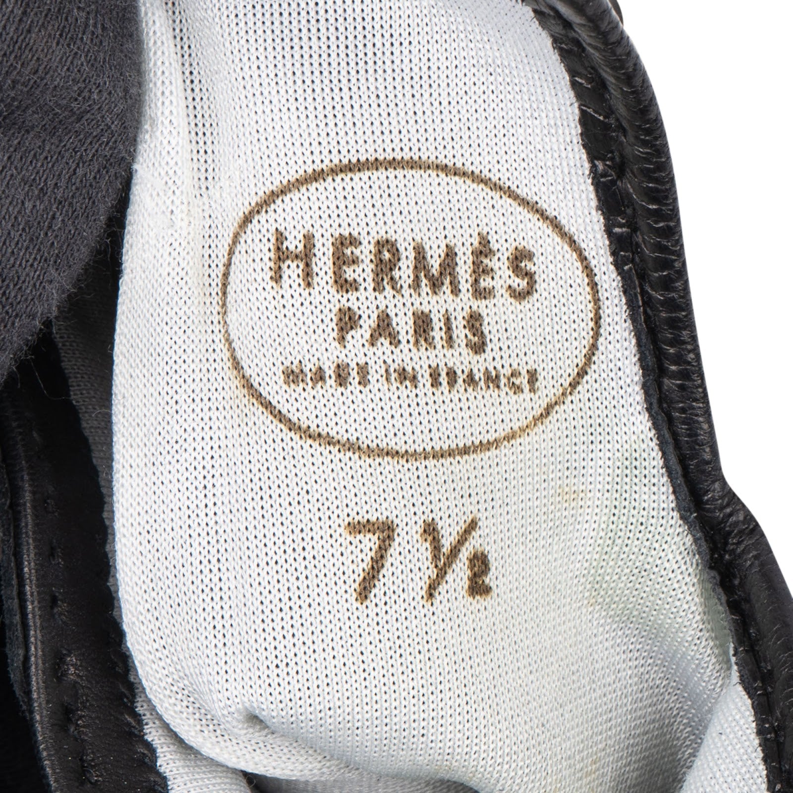 [🔄️B08 / F40] Hermès Black Leather Kelly Gloves - vintageandkickz