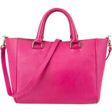 Mulberry Pink Leather Small Willow Tote Handbag