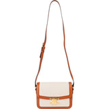 Celine Classic Box Cotton & Calfskin Teen Triomphe Crossbody Bag