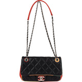 Chanel Quilted Lambskin Cuba Multicolor Medium Single Flap Crossbody Bag
