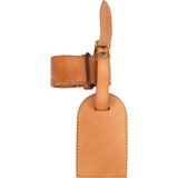 [🔄️B21 / F19] Louis Vuitton Vachetta Leather Luggage Tag - vintageandkickz