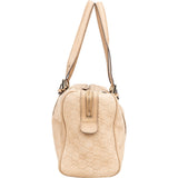 Gucci Beige Guccissima Leather Web GG Boston Shoulder Bag