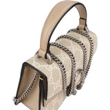 Gucci Monogram GG Supreme Dionysus Super Mini Top Handle Kelly Handbag