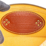 Celine Monogram Triomphe Canvas Leather Double Pocket Belt Crossbody Bag