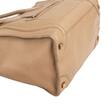 Céline Drummed Calfskin Luggage Tote Handbag