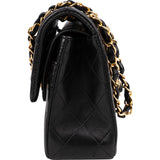Chanel Quilted Lambskin 24K Gold Small Double Flap Shoulder Bag