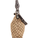 Gucci Monogram GG Canvas Horsebit Hobo Shoulder Bag