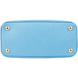 Prada Light Blue Saffiano Leather Galleria Small Handbag