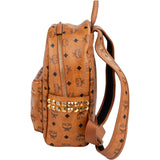 MCM Monogram Visetos Stark Side Studs Small Backpack